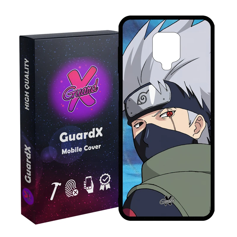 کاور گارد ایکس طرح Kakashi Anime مدل Glass10523 مناسب برای گوشی موبایل شیائومی Redmi Note9 Pro/Note 9 Pro Max/Redmi Note 9S/MI Poco M2 Pro