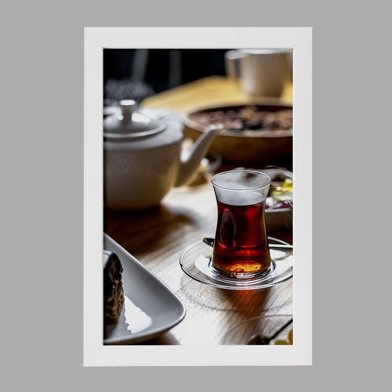 تابلو خندالو مدل چای و کافه کد F1490