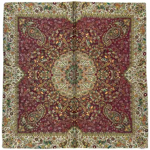 رومیزی ترمه طرح افشار مدل ابریشم کدb100