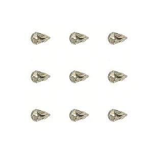 نگین مدل اشکی پایه دار بسته 9 عددی