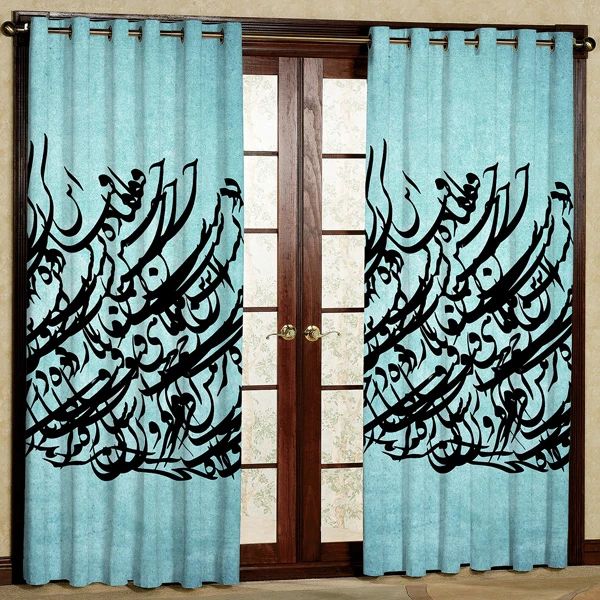 پرده مدل مخمل پانچی کد 7394 سایز 280x140 سانتی متر