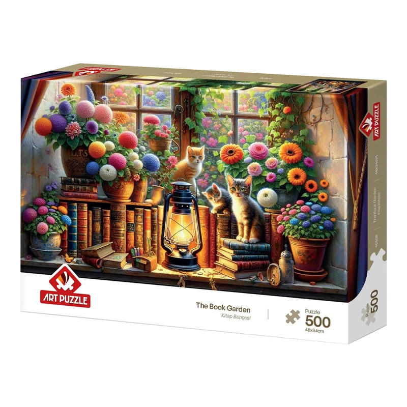 پازل 500 تکه آرت پازل مدل The Book Garden مناسب نوجوان و بزرگسال