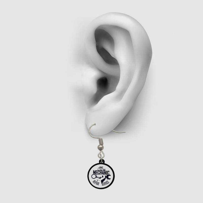 گوشواره زنانه ناکسیگو مدل شب تاب طرح مکانیک کد ES8128