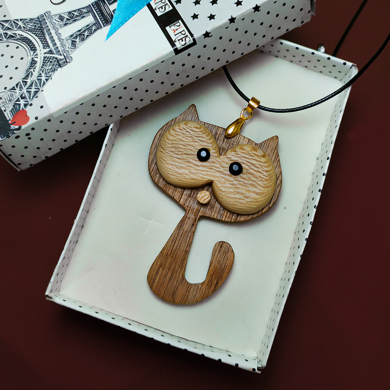گردنبند دخترانه مدل گربه فانتزی