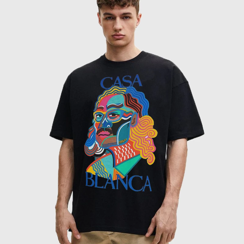 تی شرت آستین کوتاه مردانه مدل نقاشی casa کد z449