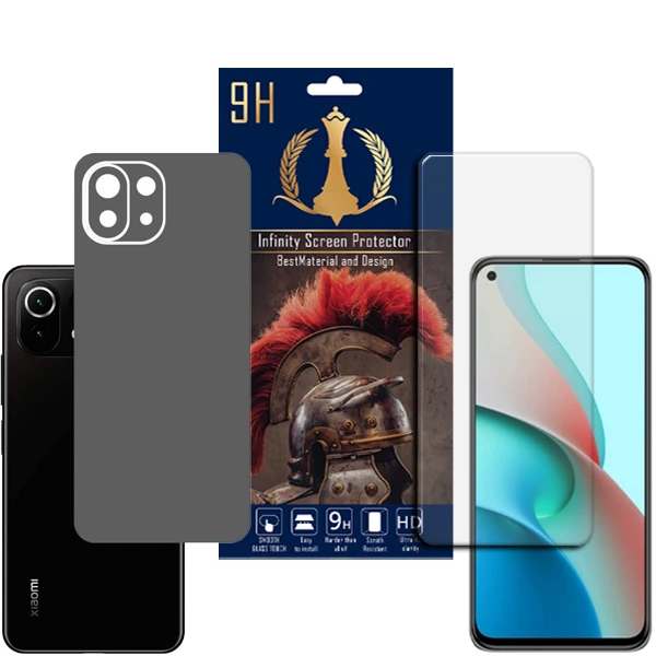 برچسب پوششی اینفینیتی مدل PRO MAX مناسب برای گوشی موبایل شیائومی MI 11 LITE به همراه محافظ صفحه نمایش