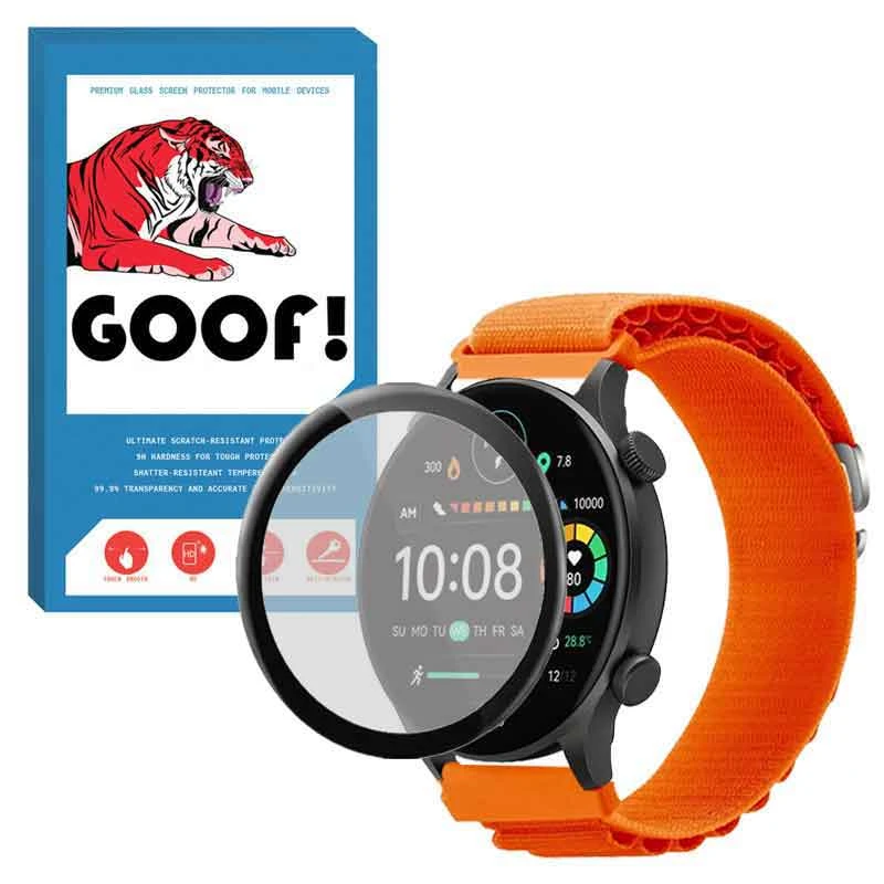 بند گوف مدل LOOP ALPINE مناسب برای ساعت هوشمند هایلو Solar Plus RT3 به همراه محافظ صفحه نمایش