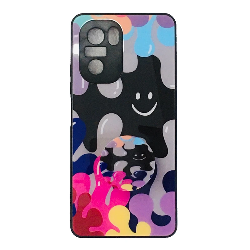 کاور مدل Rain مناسب برای گوشی موبایل شیائومی Poco F3 به همراه پاپ سوکت