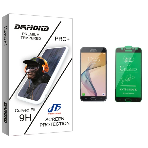 محافظ صفحه نمایش سرامیکی جی اف مدل Diamond glass مناسب برای گوشی موبایل سامسونگ Galaxy J7 Prime