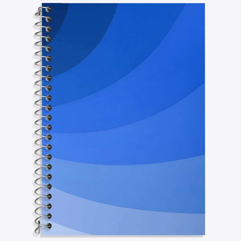 دفتر زبان 50 برگ خندالو مدل دو خط طرح تنالیته رنگ آبی کد N5972