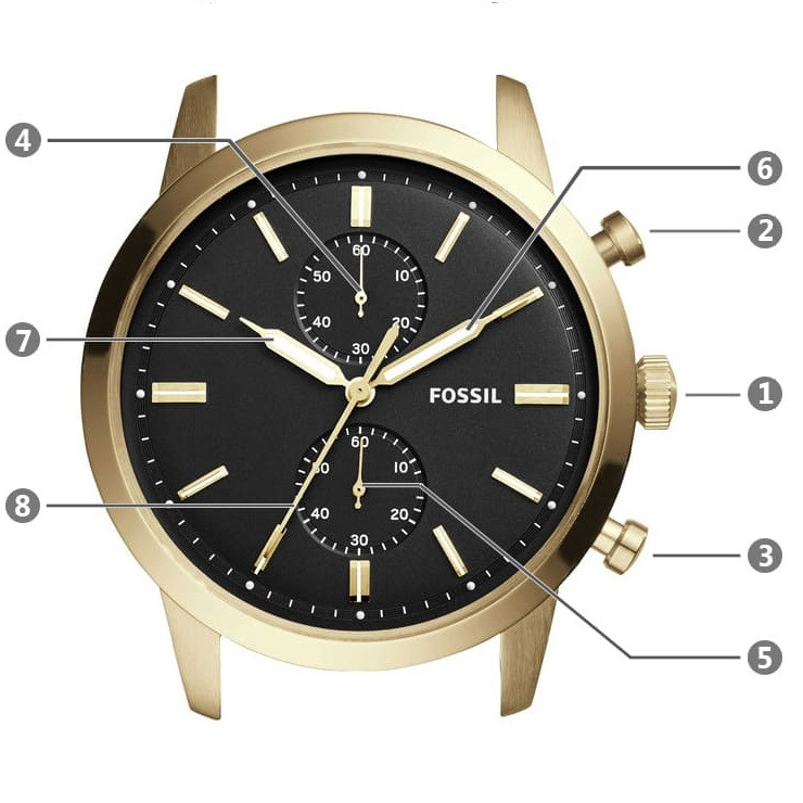 ساعت مچی عقربهای مردانه فسیل مدل AW-FS5338 ساعت مچی عقربهای مردانه فسیل مدل AW-FS5338