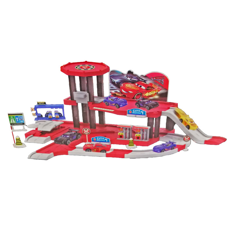 کیت ماشین بازی طرح مک کوئین مدل پارکینگ کد NO.553-320 مجموعه 4 عددی