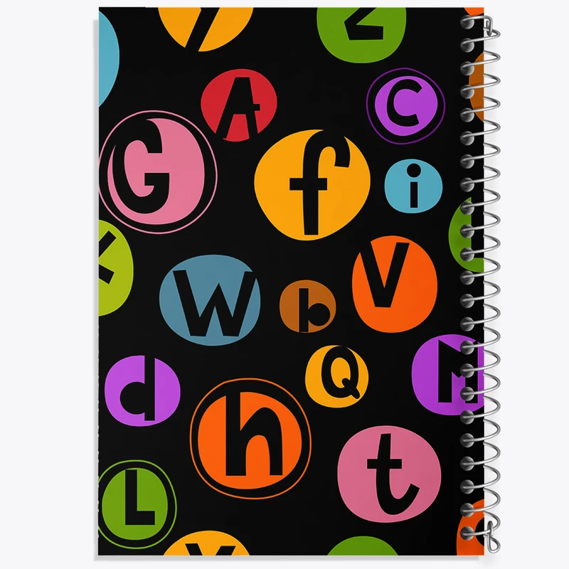 دفتر شطرنجی 50 برگ خندالو مدل حروف انگلیسی کد N930