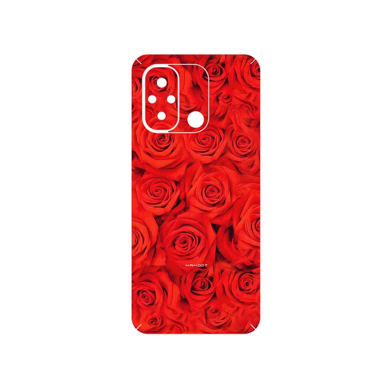 برچسب پوششی ماهوت مدل Red_Flower مناسب برای گوشی موبایل شیائومی Redmi 12C