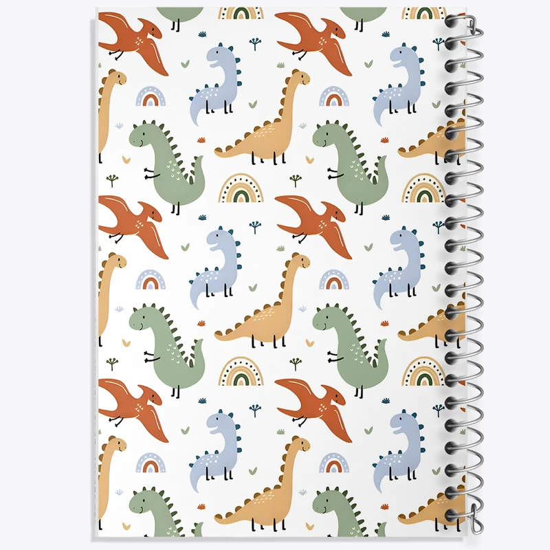 دفتر ژورنال نویسی 50 برگ خندالو مدل نقطه ای طرح پترن دایناسور کد N5240