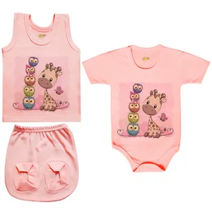 ست 3 تکه لباس نوزادی کارانس مدل PRSZS-3127