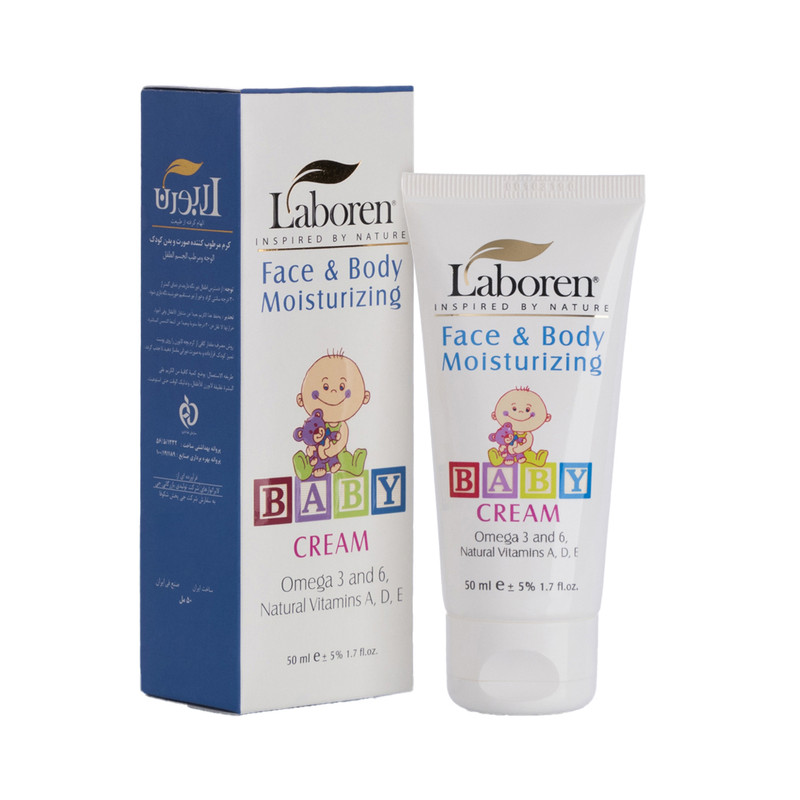 کرم مرطوب کننده کودک لابورن مدل Baby حجم 50 میلی لیتر مجموعه 2 عددی