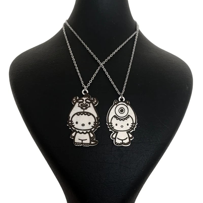 گردنبند مدل دوستی هلوکیتی سالیوان و مایک بسته 2 عددی