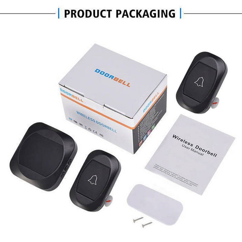 زنگ بی سیم مدل 2R195-BB به همراه دو عدد شستی