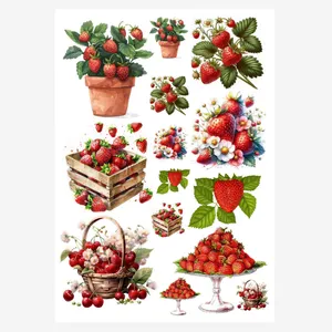 برچسب ترنسفر مدل توتفرنگی وحشی