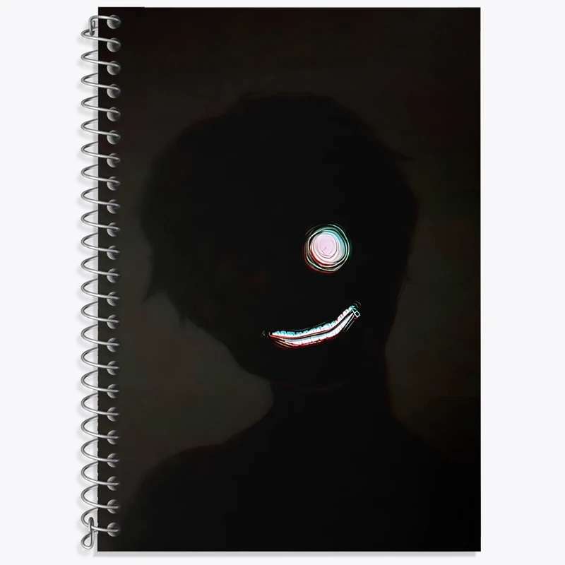 دفتر زبان 50 برگ خندالو مدل دو خط طرح آدمک کد N3650