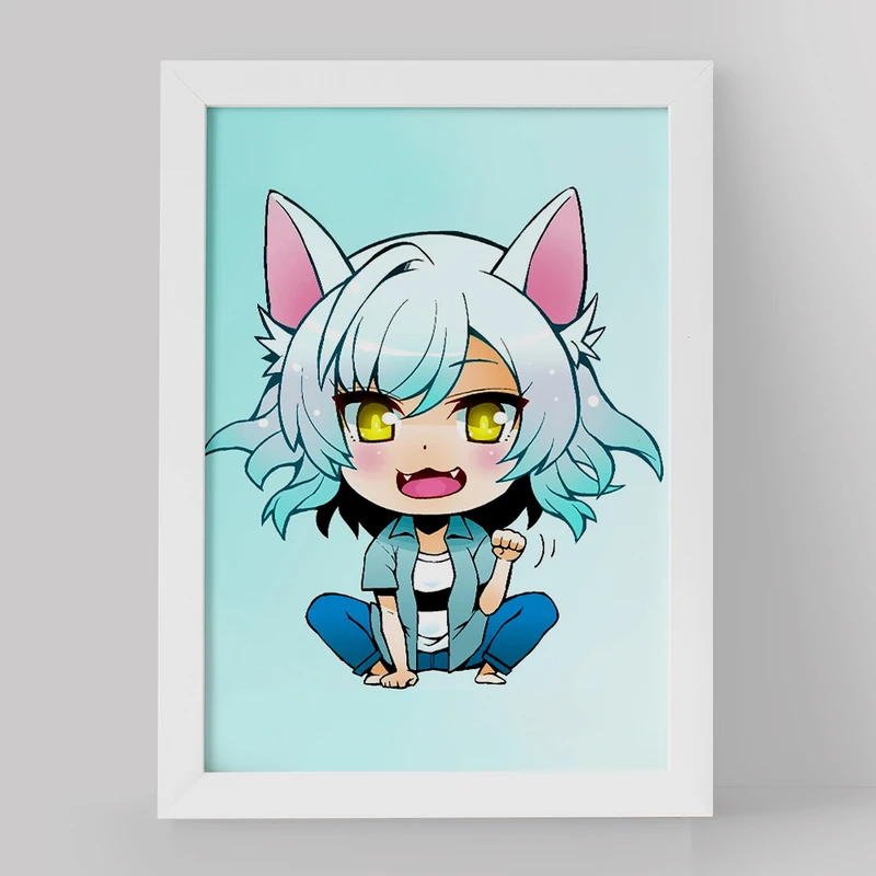 تابلو خندالو مدل یوتسوگی انیمه مونوگاتاری کد 16201