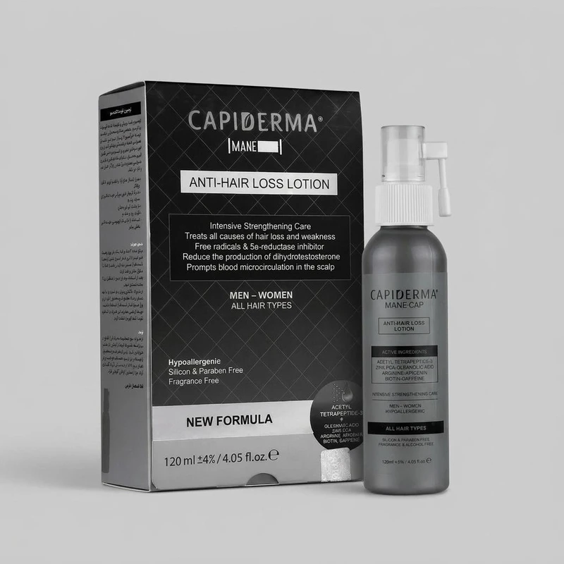 لوسیون ضدریزش و تقویت کننده مو کپیدرما مدل new formula حجم 120 میلی لیتر 