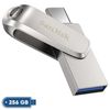 فلش مموری سن دیسک مدل Ultra Dual Drive Luxe ظرفیت 256 گیگابایت با رابط USB-C 3.2