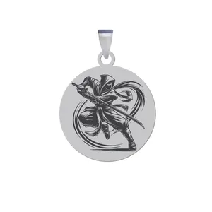 آویز گردنبند زنانه و مردانه هایکا مدل نینجا جنگجو کد jac.h 228