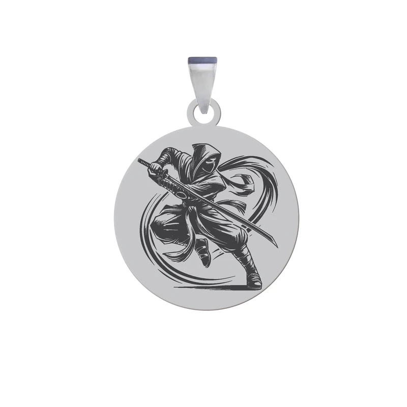 آویز گردنبند زنانه و مردانه هایکا مدل نینجا جنگجو کد jac.h 228