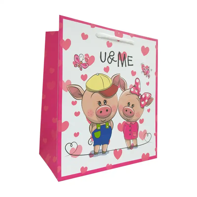 پاکت هدیه طرح خوک کد 1051 بسته 2 عددی