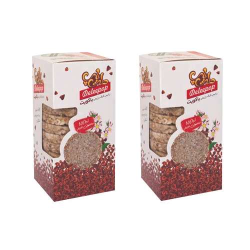 رایس کیک گندم سیاه بدون گلوتن دلی پاپ - 100 گرم بسته 2 عددی