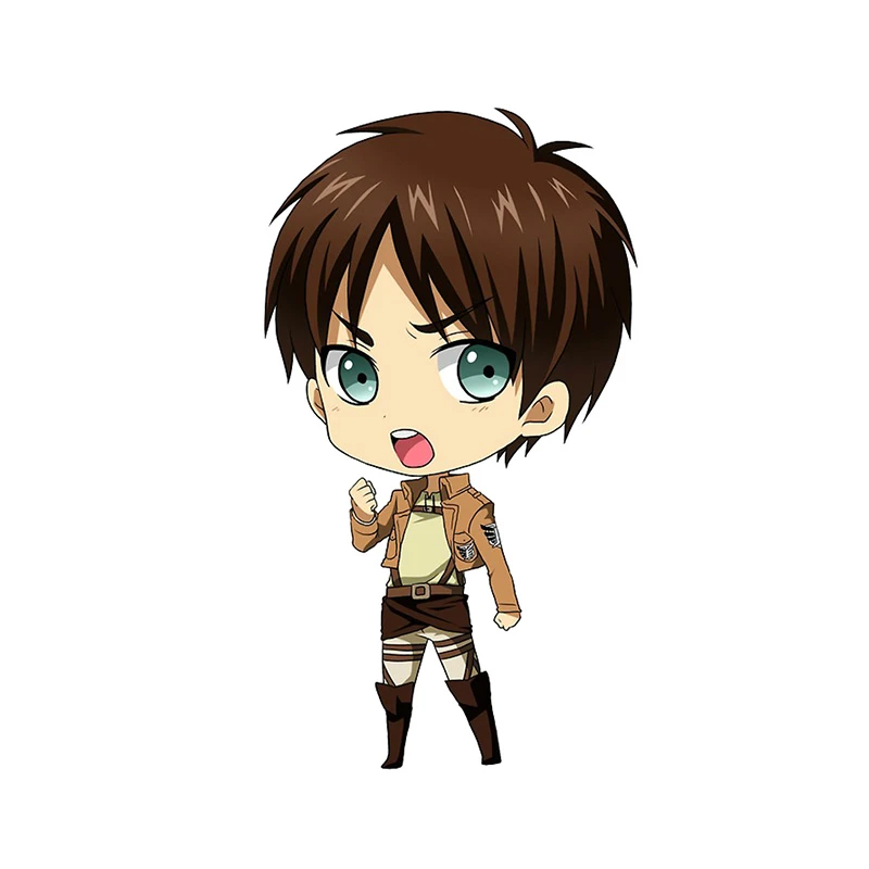  استیکر لپ تاپ بادکنک آبی طرح انیمه attack on titan مدل A1