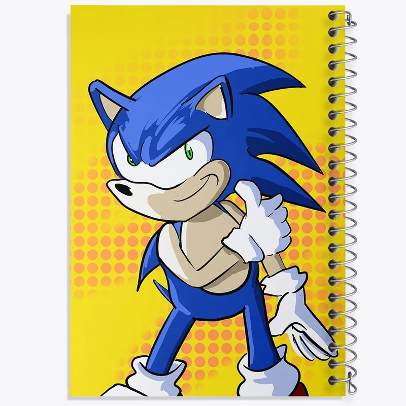 دفتر نت موسیقی 50 برگ خندالو مدل سونیک (Sonic) کد F936