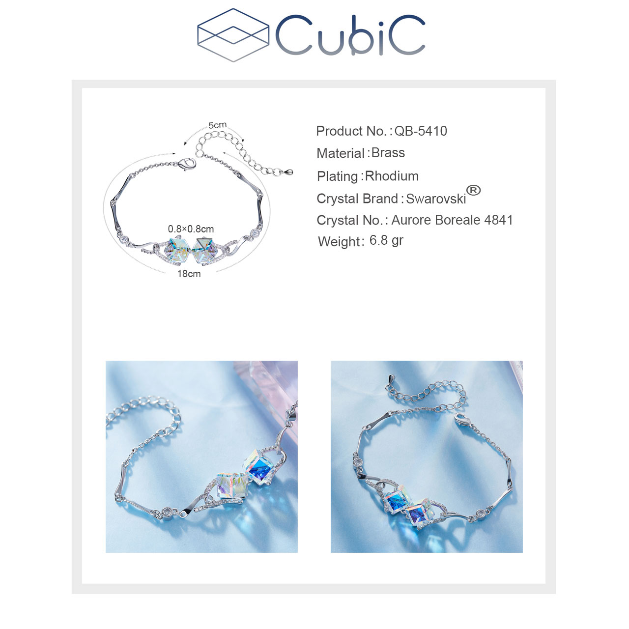 دستبند زنانه کوبیک مدل QB-5410 -  - 6