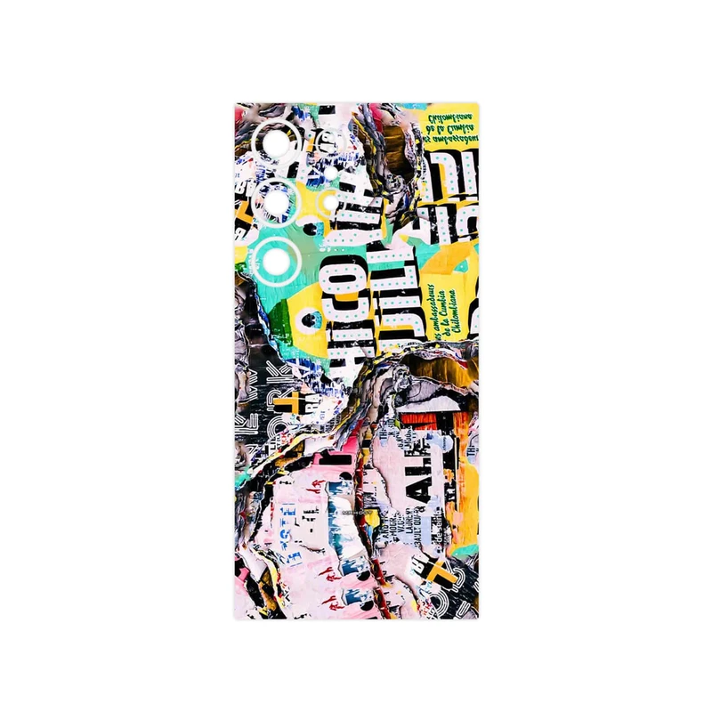 برچسب پوششی ماهوت مدل Collage of Teared Paper مناسب برای گوشی موبایل سامسونگ Galaxy S24 Ultra