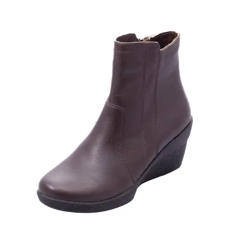 نیم بوت زنانه مدل نادر کد 668 رنگ قهوه ای