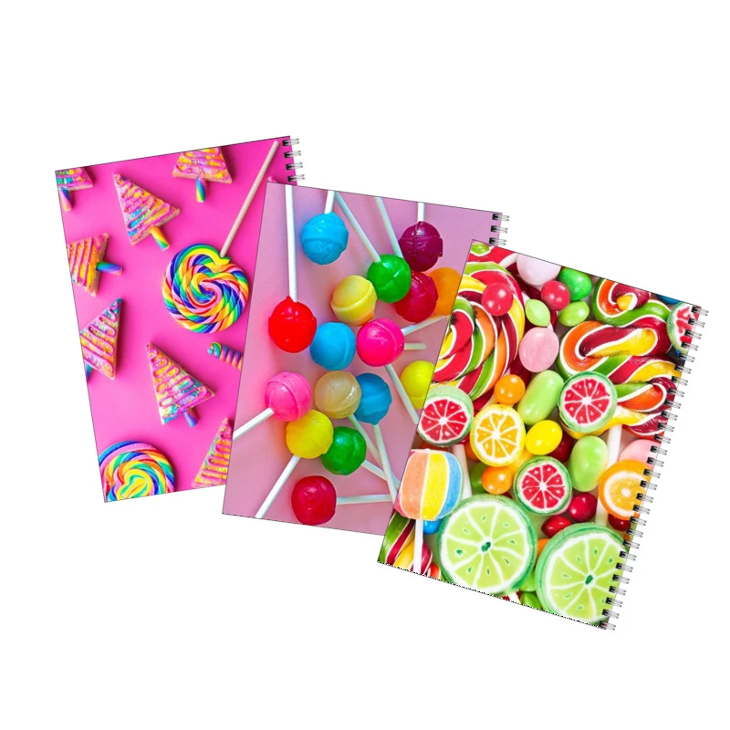 دفتر مشق 80 برگ بامبیلیپ طرح آبنبات فانتزی کد 101 مجموعه 3 عددی