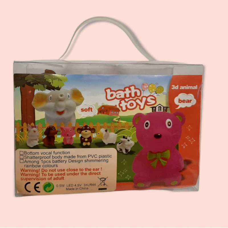 اسباب بازی حمام مدل حیوانات کد 650 بسته 10 عددی 