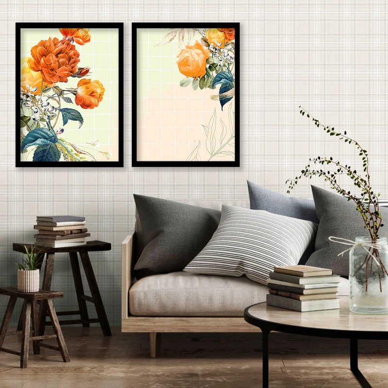 تابلو صبا طرح مدل دکوراتیو کد 0321 مجموعه 2 عددی