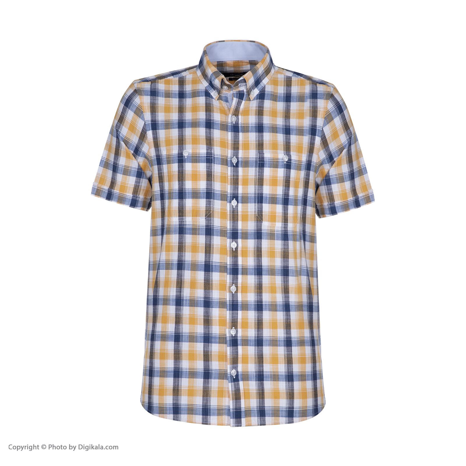 پیراهن مردانه ال سی وایکیکی مدل 0SQ212Z8-LQ2-YELLOWCHECKED -  - 2
