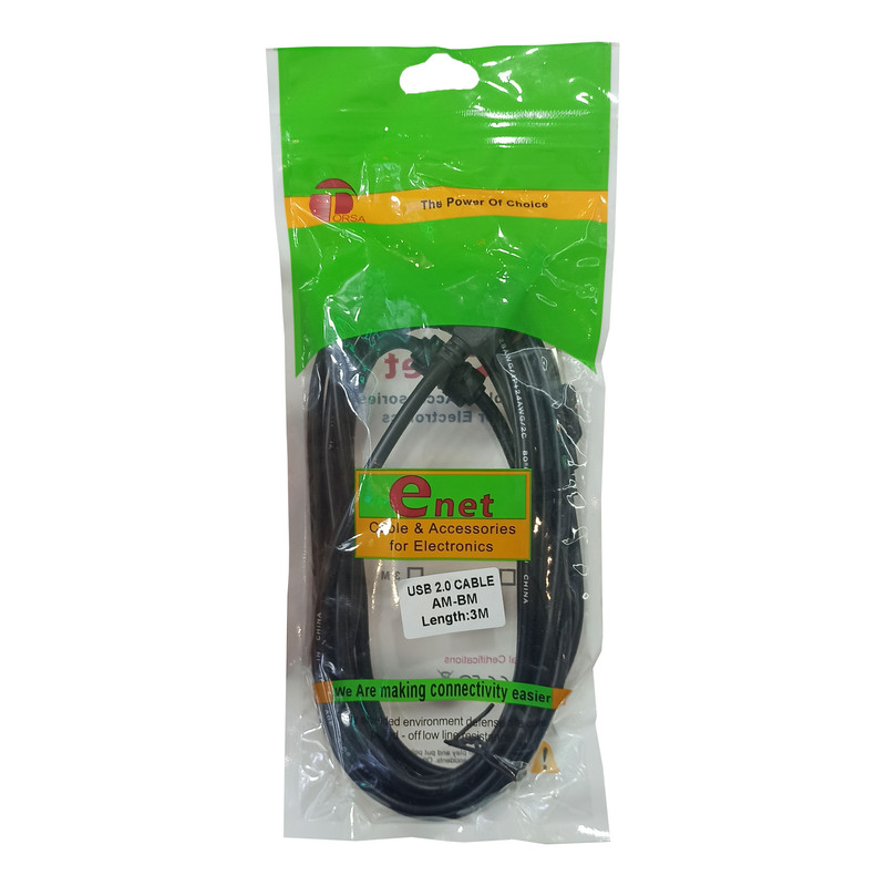 کابل USB پرینتر ای نت مدل EN-BM150 طول 3 متر 1