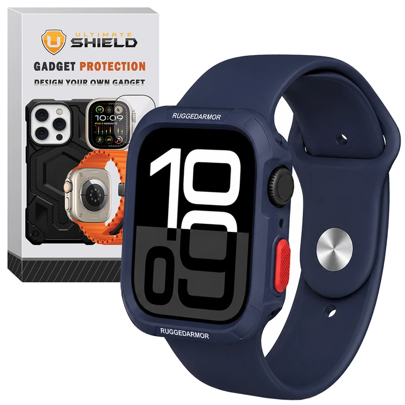 بند آلتیمیت شیلد مدل SIC Rugged مناسب برای اپل واچ 44 میلی متری سری 4/5/6/SE/SE2/SE3 به همراه کاور