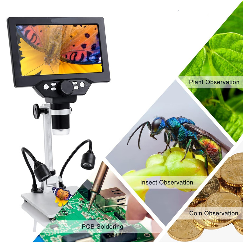 میکروسکوپ دیجیتال مدل 1200X HD 12MP USB