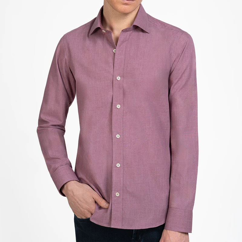 پیراهن آستین بلند یقه کراواتی مردانه ام کی مدل 1846