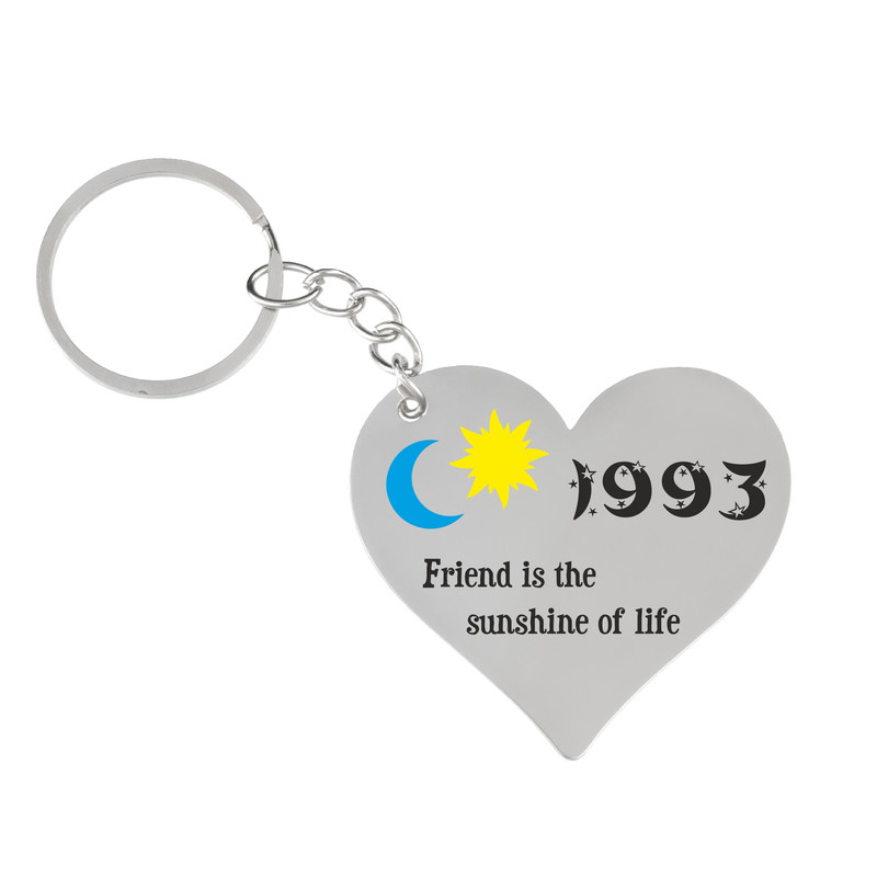 جاکلیدی گيلواره زراوشان مدل تاریخ 1993 طرح ماه و خورشید  کد TA1993