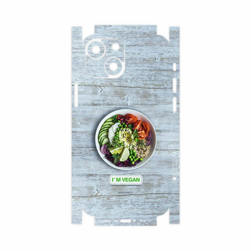 برچسب پوششی ماهوت مدل I m-vegan-FullSkin مناسب برای گوشی موبایل اپل iPhone 13 Mini