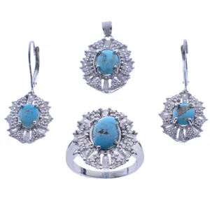 نیم ست نقره زنانه مدل N1004