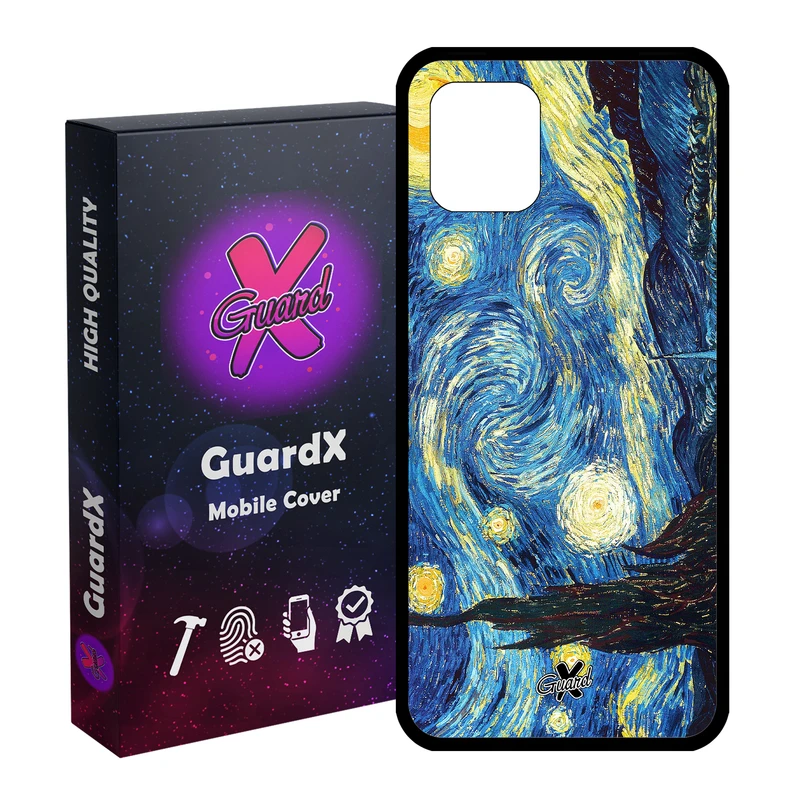 کاور گارد ایکس طرح Starry Night مدل Glass10110 مناسب برای گوشی موبایل سامسونگ Galaxy Note 10 Lite