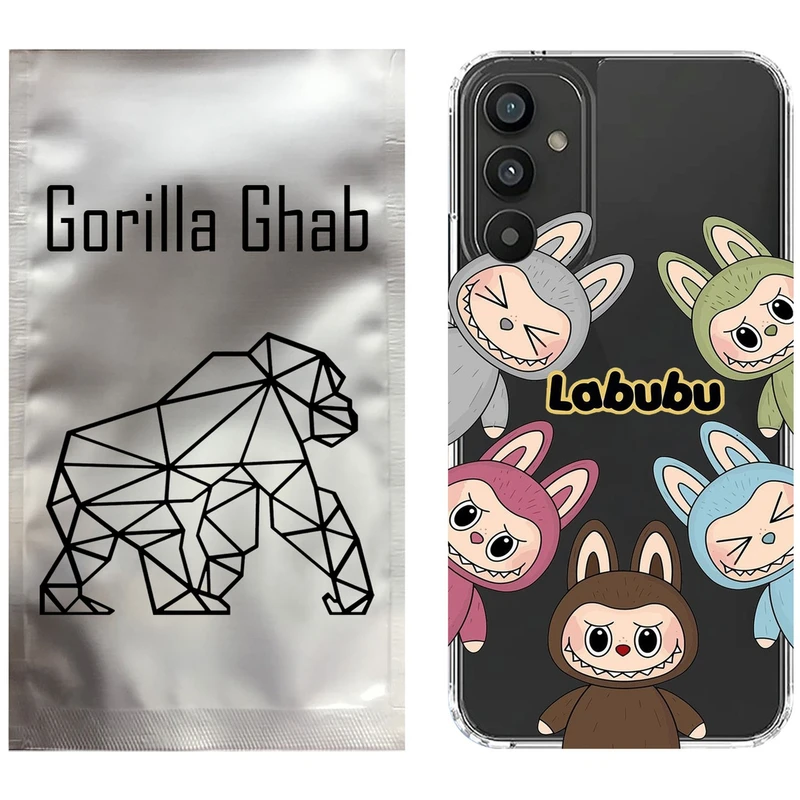 کاور گوریلا قاب مدل CLG کد 102 طرح لبوبو Labubu مناسب برای گوشی موبایل سامسونگ Galaxy A34